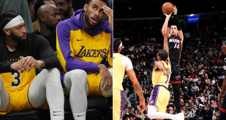 Lakers vive una pesadilla y cae por más de 40 puntos ante Miami Heat en la NBA.