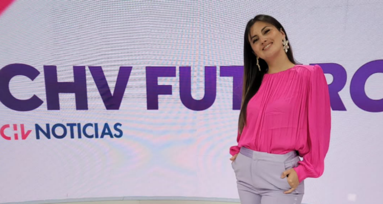 María Paz Arancibia en CHV antes de su salida del canal