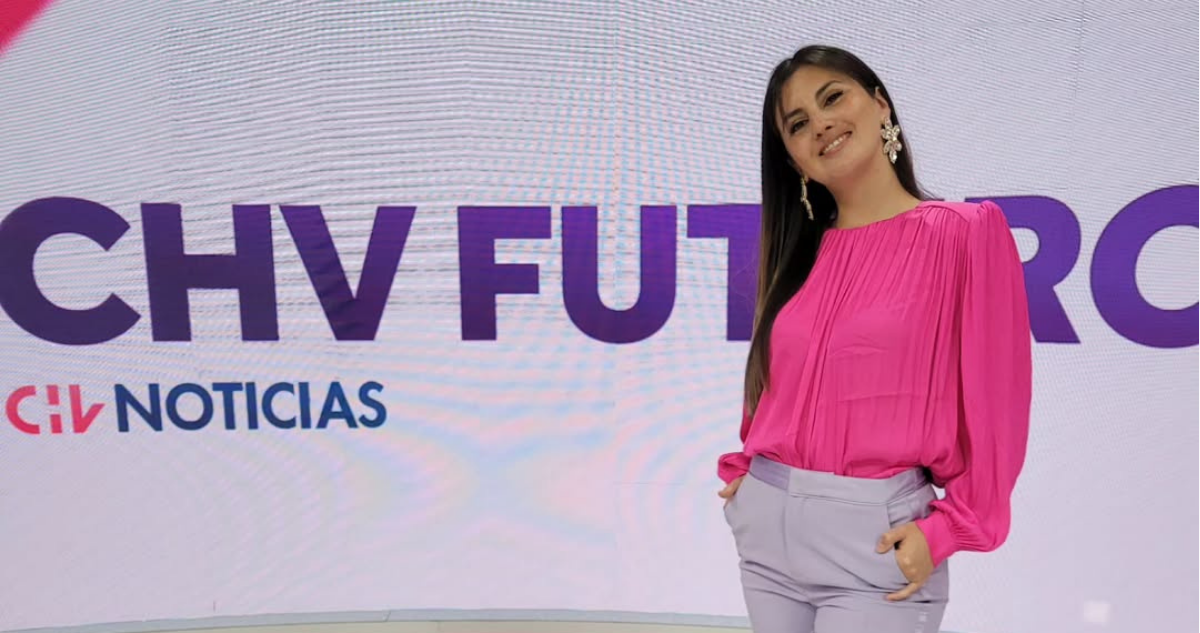 María Paz Arancibia en CHV antes de su salida del canal