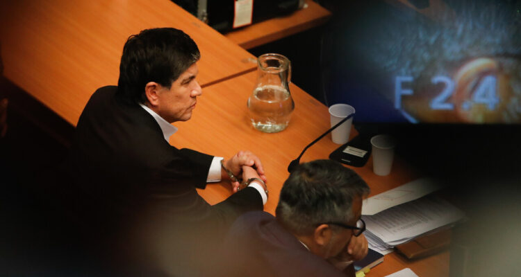 El Subsecretario del Interior Manuel Monsalve en el 7mo Juzgado de Garantía en el Centro de Justicia para su formalización por el delito de violacion