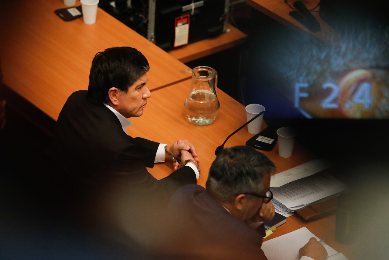 El Subsecretario del Interior Manuel Monsalve en el 7mo Juzgado de Garantía en el Centro de Justicia para su formalización por el delito de violacion