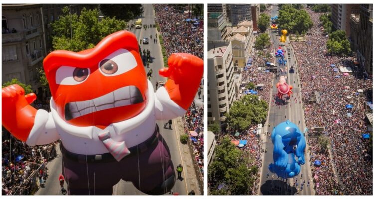 Más de un millón de personas vieron desfile de “Furia”, “Stitch”, “Buzz” y “La Sirenita” en Santiago