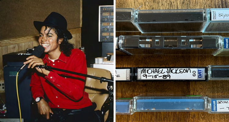 Michael Jackson en estudio de grabación y de cintas recién encontradas