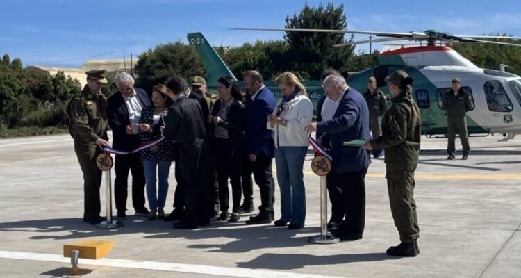 Ministra Tohá inaugura helipuerto en comisaría de Los Álamos en Arauco: inversión supera $515 millones