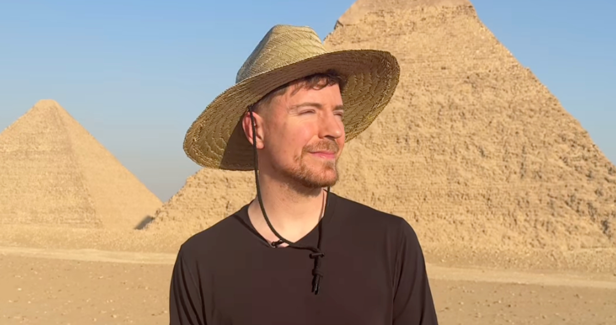 Mr. Beast en las pirámides de Egipto