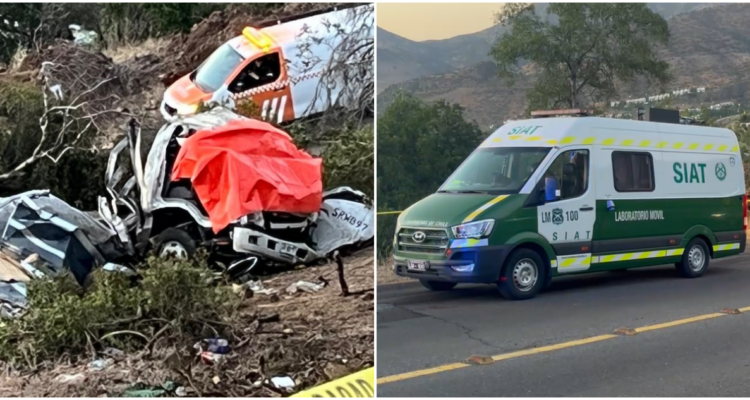 Suben a dos los muertos por desbarrancamiento de camión en Lo Barnechea