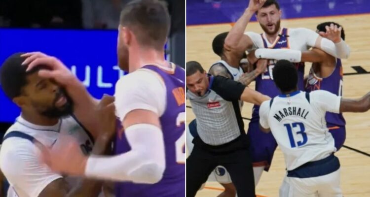 NBA reparte castigos tras escandalosa pelea en el duelo Mavs-Suns: suspendidos y sin sueldo