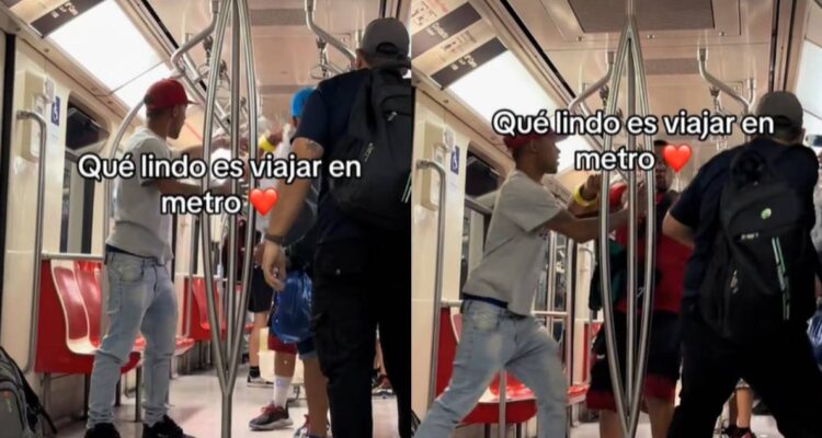 “Qué lindo es viajar en Metro”: viralizan pelea entre ambulante y pasajero en la red subterránea