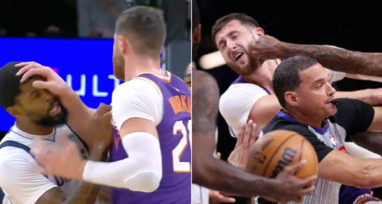 Golpes y tres expulsados: la ’batalla’ de gigantes entre Dallas y Phoenix que escandalizó la NBA