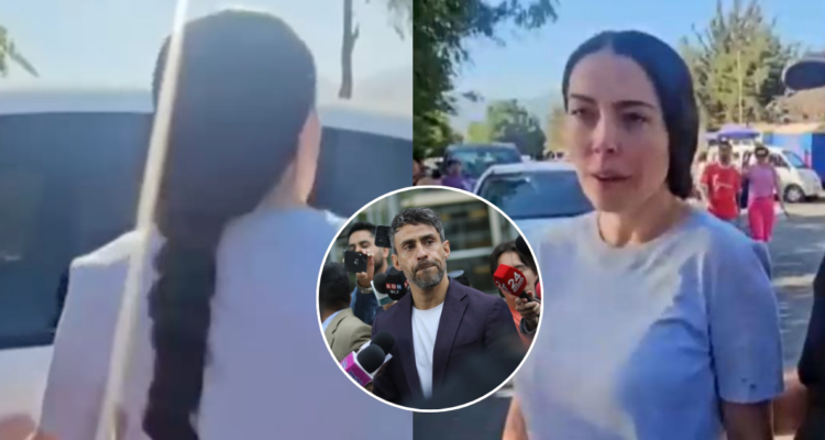 Daniela Aránguiz visitando a Jorge Valdivia en prisión