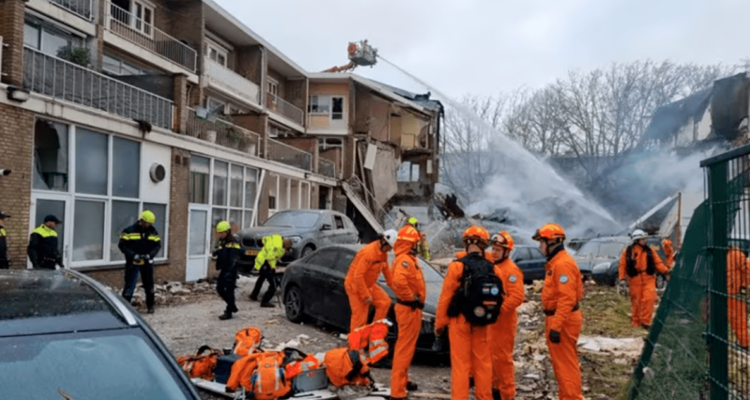 Cinco muertos y cuatro heridos tras explosiones y posterior derrumbe de un edificio en La Haya