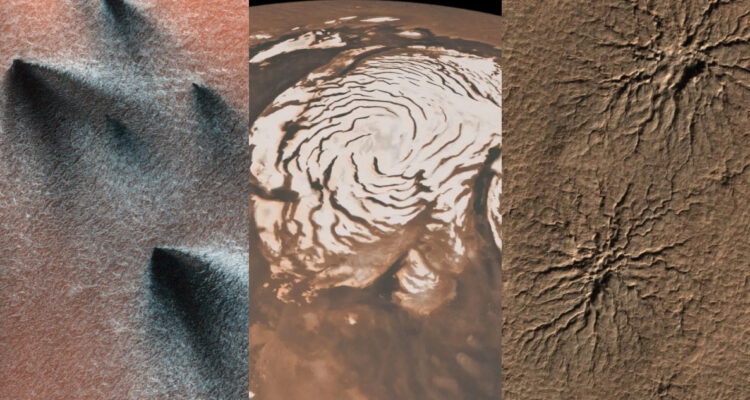 Fotos de la primavera en Marte compartidas por la NASA