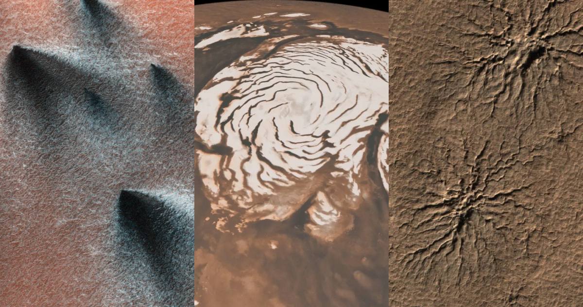 Fotos de la primavera en Marte compartidas por la NASA