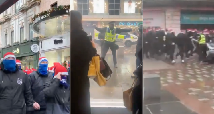 Hinchas de Rangers desatan caos tras perder ante Celtics el título en Escocia.