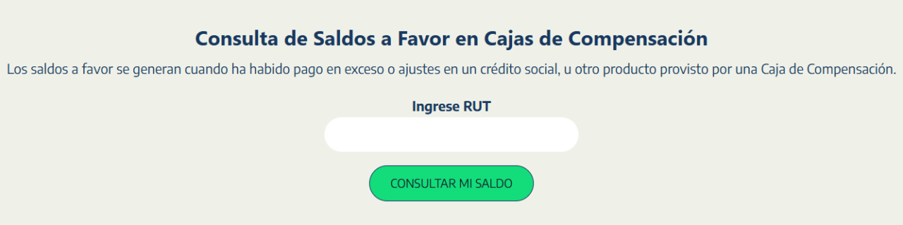 Revisa aquí con tu RUT si tienes saldos a favor en tu caja de compensación