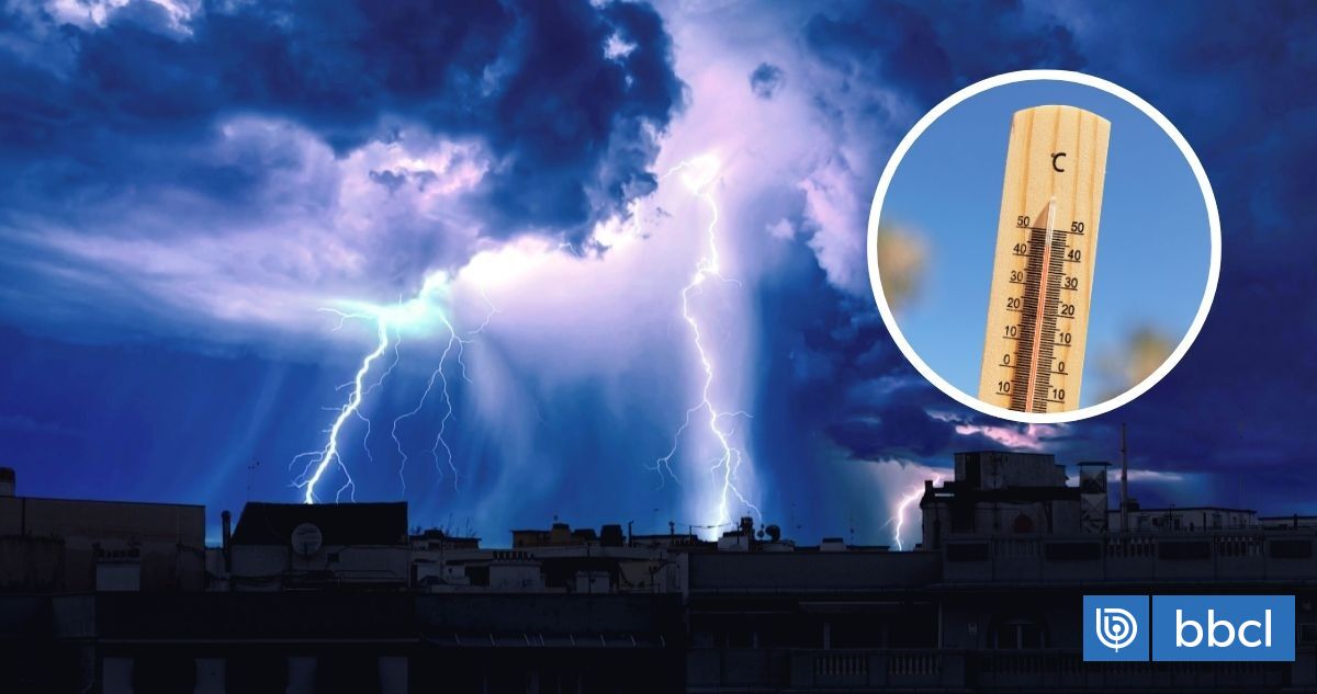 Alerta meteorológica: tormentas eléctricas y altas temperaturas en Chile