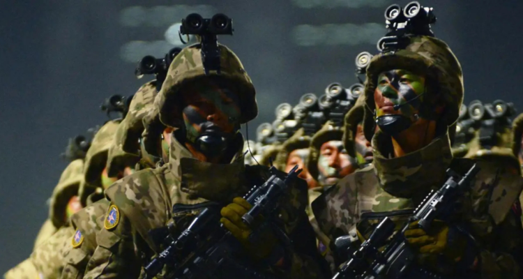 Imagen de archivo de soldados norcoreanos