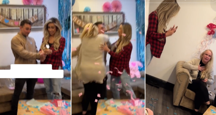 Suegra arruina revelación de sexo