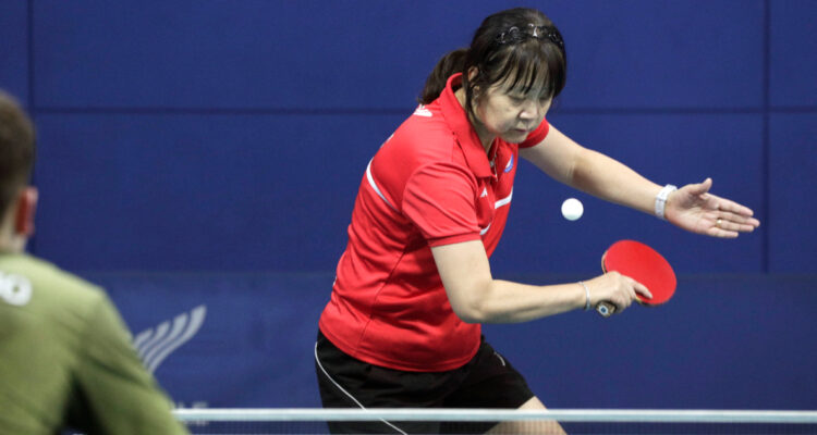 Tania Zeng compitiendo para el Team Chile