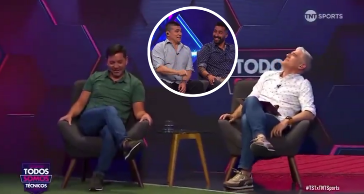 Capturas de reacción de panelistas de “Todos somos técnicos” de TNT Sports a temblor