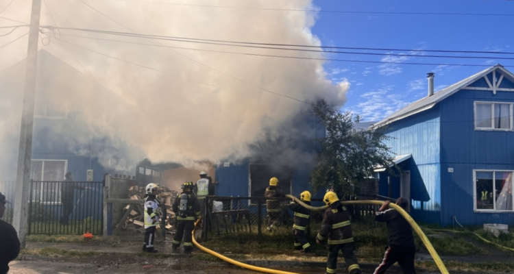 Incendio en vivienda de Lonquimay