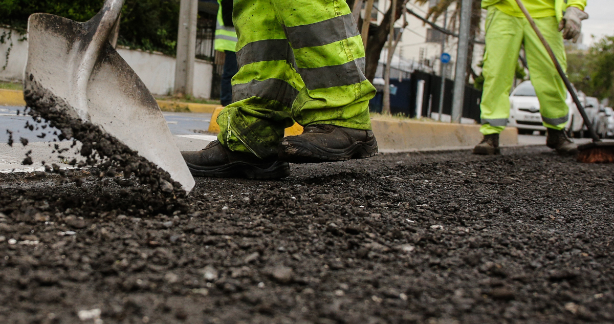 Obras de pavimentación Playas Blancas de El Tabo