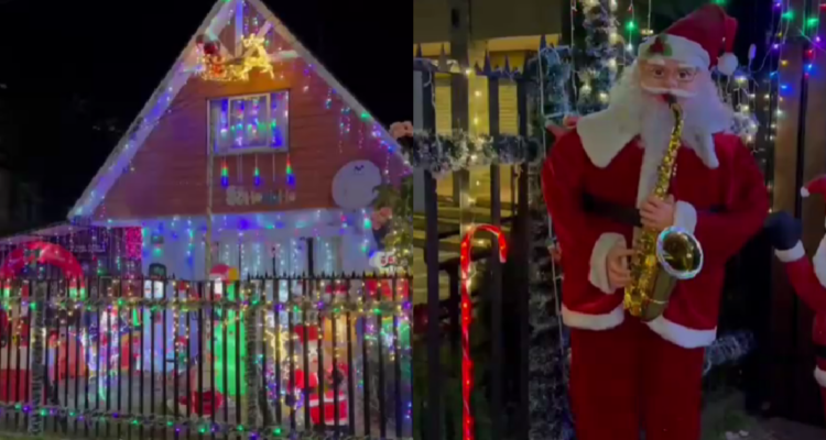 Luces navideñas en Valdivia