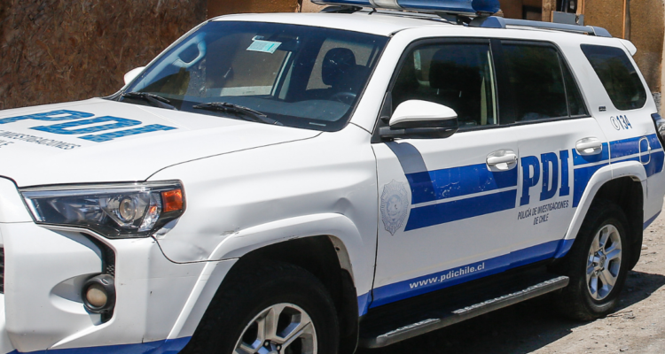 Vehículo de la PDI por asalto ocurrido en Talcahuano