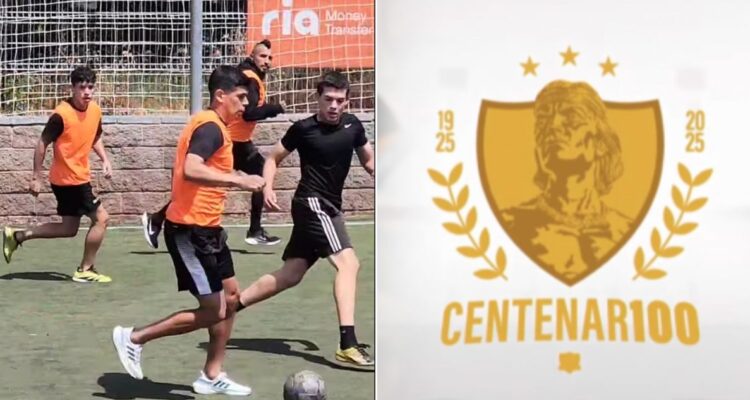 Cuando Colo Colo lanzaba actividad del Centenario: Vidal y Pavez son captados jugando una ’pichanga’