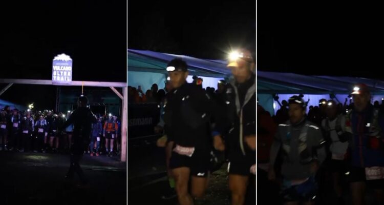 Así fue la largada de los 100K de Vulcano Trail 2024