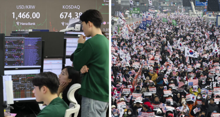 El won cae a su mínimo en más de 15 años por la persistente crisis política en Corea del Sur