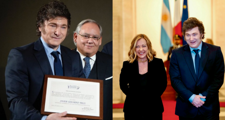 Milei visita Roma, es premiado y apunta a destruir y reducir el Estado: recibirá ciudadanía italiana