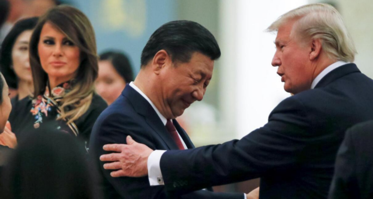 Imagen de archivo de Xi Jinping y Donald Trump