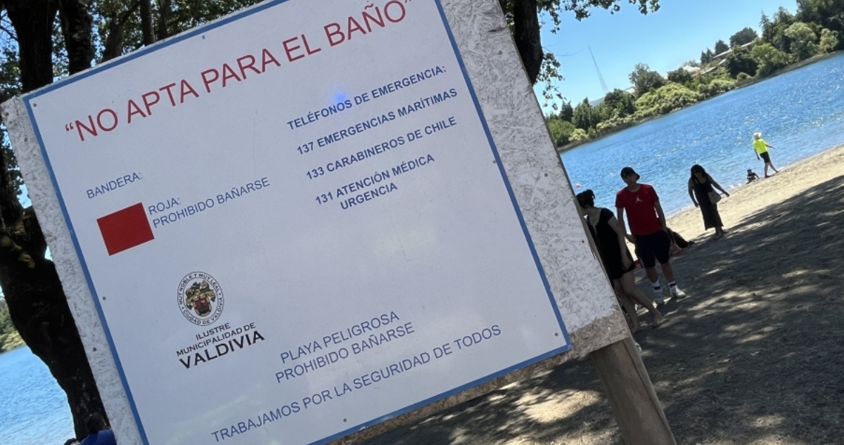 Imagen de playa por ahogado en río Calle Calle