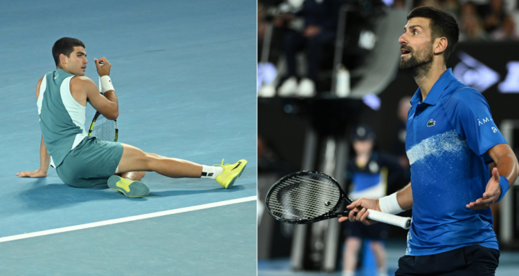 Alcaraz se rinde ante Djokovic y su juego en el Abierto de Australia.