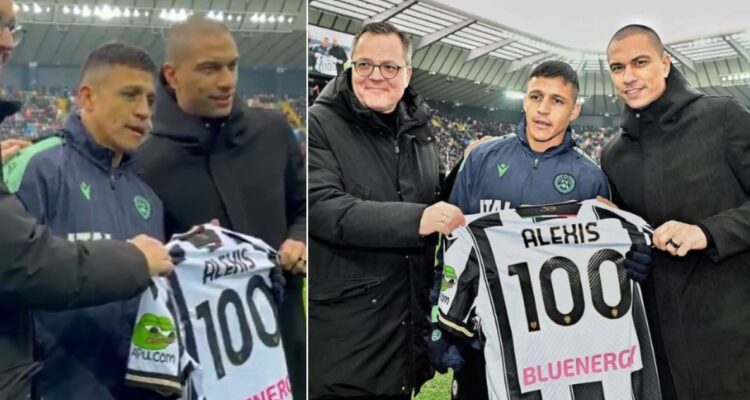 El triste homenaje de Udinese a Alexis Sánchez por sus cien partidos en el club