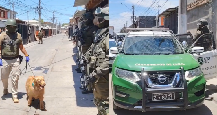 Allanan casas usadas para acopio de drogas en Pudahuel y Peñaflor: operativo deja nueve detenidos