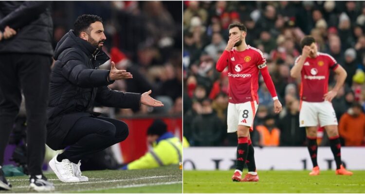 Ruben Amorim barrió en el piso con el Manchester United