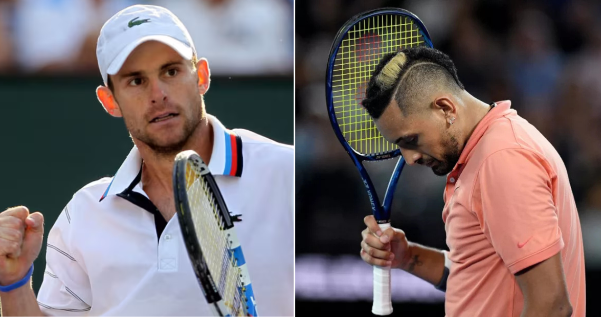 Andy Roddick destroza a Nick Kyrgios por criticar a Sinner por los casos de dopaje.