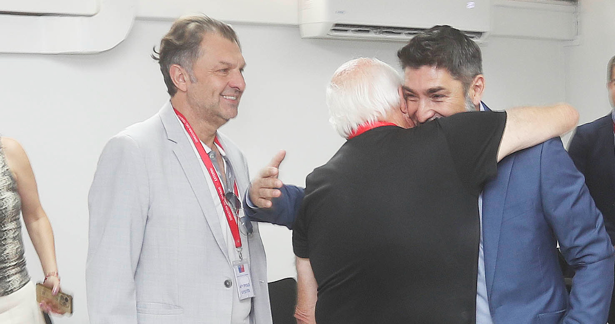 Aníbal Mosa junto a Gamadiel García