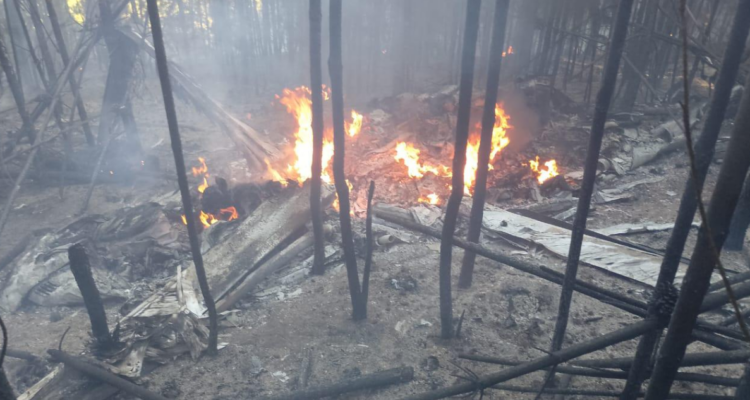 Reportan caída de helicóptero en comuna de Paredones: aeronave se incendió y comenzó incendio forestal