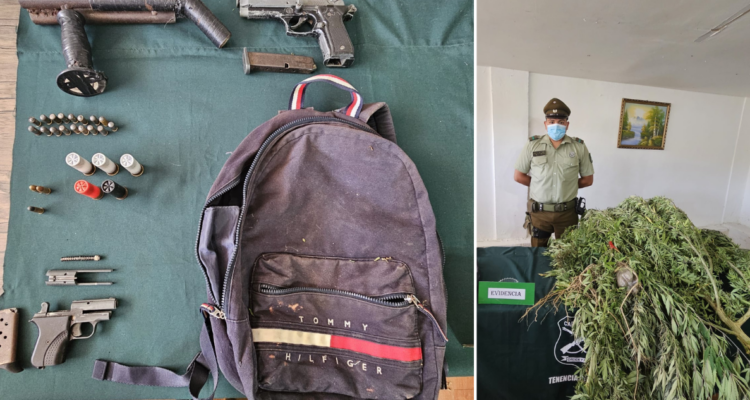 Valparaíso: Al menos 3 detenidos en procedimientos policiales por tráfico de drogas y porte de armas