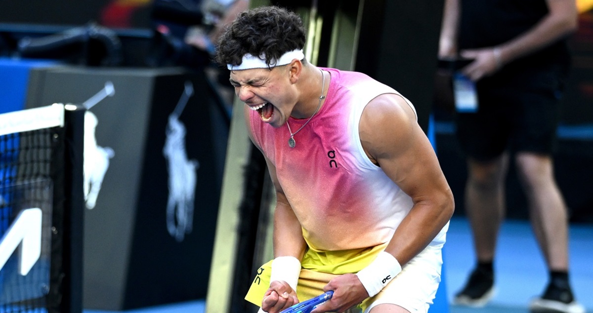 Ben Shelton se metió en semifinales del Australian Open.