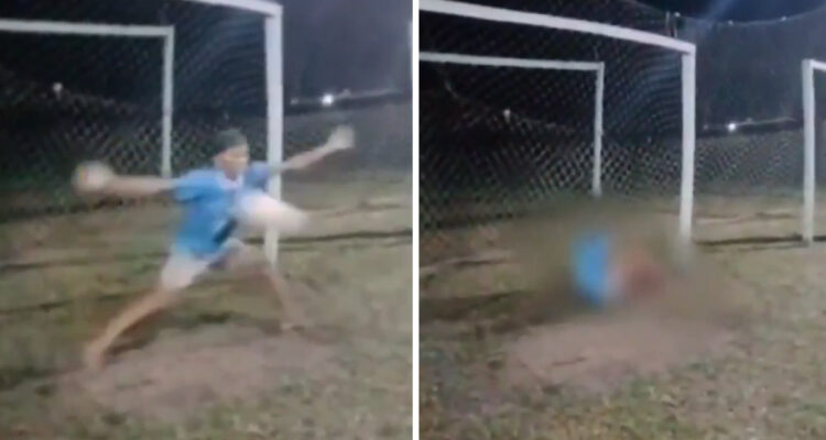 Arquero de 16 años murió tras atajar un penal con el pecho en Brasil.