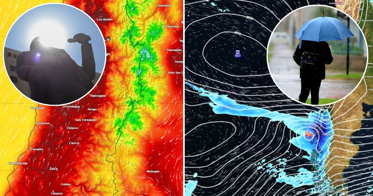 lluvias y calor extremo en Chile