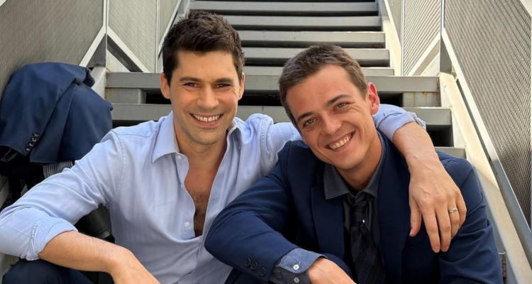 Pedro Campos y Simón Pesutic en fotografías compartidas en Instagram