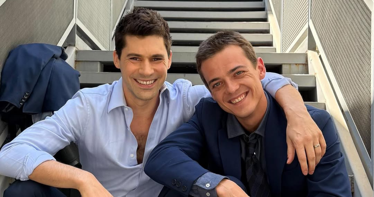 Pedro Campos y Simón Pesutic en fotografías compartidas en Instagram