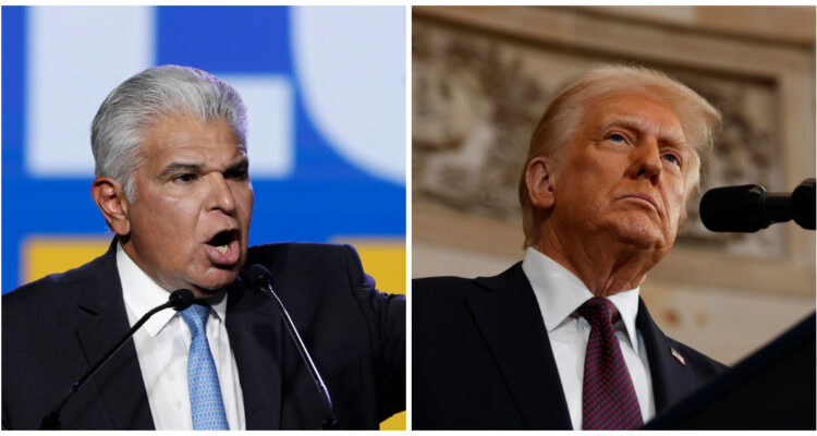 Imágenes de archivo de José Raúl Mulino y Donald Trump