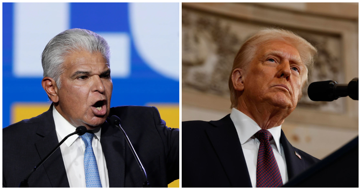Imágenes de archivo de José Raúl Mulino y Donald Trump