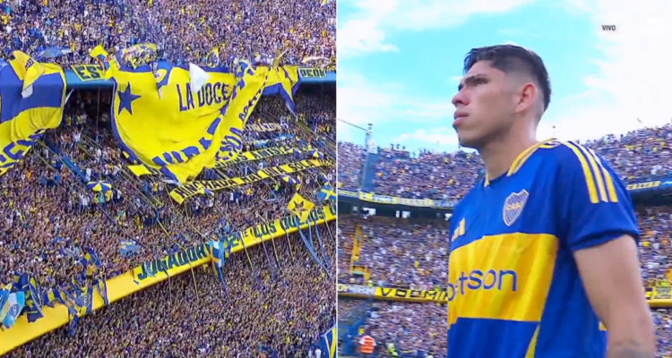 Carlos Palacios logró su anhelado debut en La Bombonera con Boca Juniors.